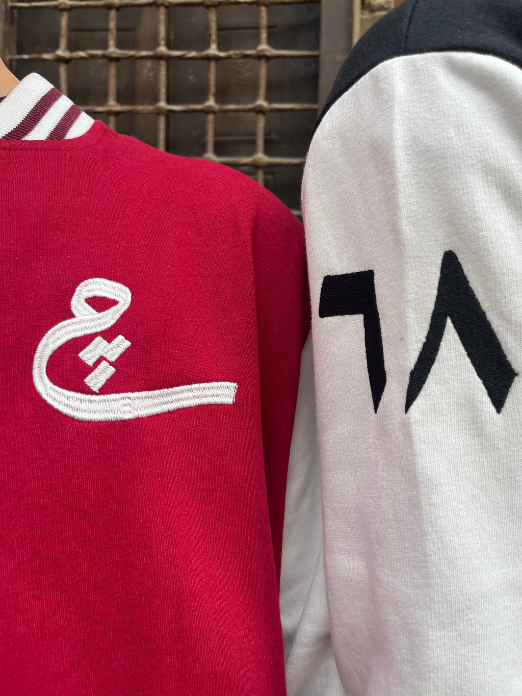 The "چ" Varsity Jacket (Black)